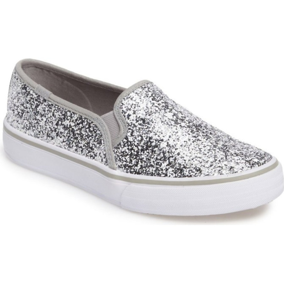 silver sparkle keds